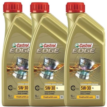 OLIO MOTORE AUTO CASTROL EDGE TITANIUM FST 5W30 LL -3 LT LITRI