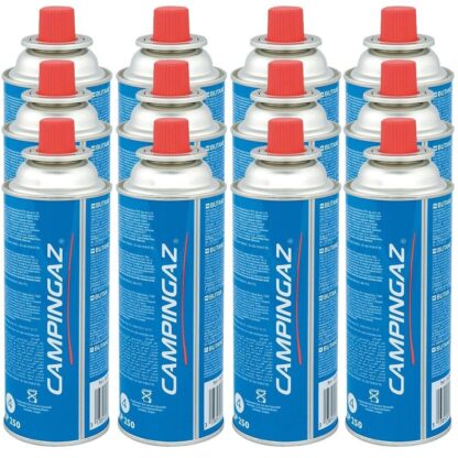 CAMPINGAZ 2000034449 BOMBOLETTA CARTUCCIA GAS BUTANO A VALVOLA CP250 12 PEZZI